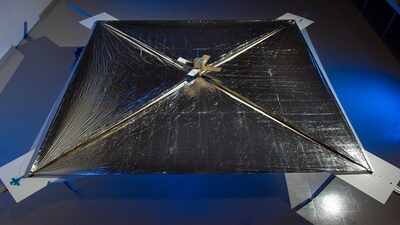 In 2011, NASA sent a 100-square-foot solar sail into orbit; the thin reflective sheet flew without fuel