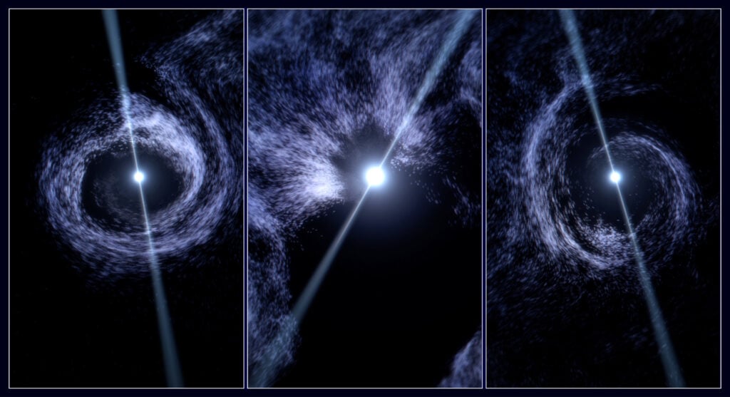 XRISM measured gas plunging toward pulsar GX 301−2 at 540,000 km/h as it crossed Wray 977’s stellar wind—and found evidence that its turbulent disk breaks apart before rebuilding in the opposite direction.