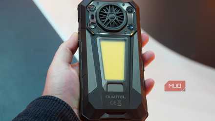 The Oukitel WP63 phone in the hand at MWC 2026.