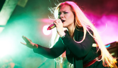 Amanda Somerville of Trillium performs on stage at the Corporation on May 13, 2012 in Sheffield, United Kingdom.