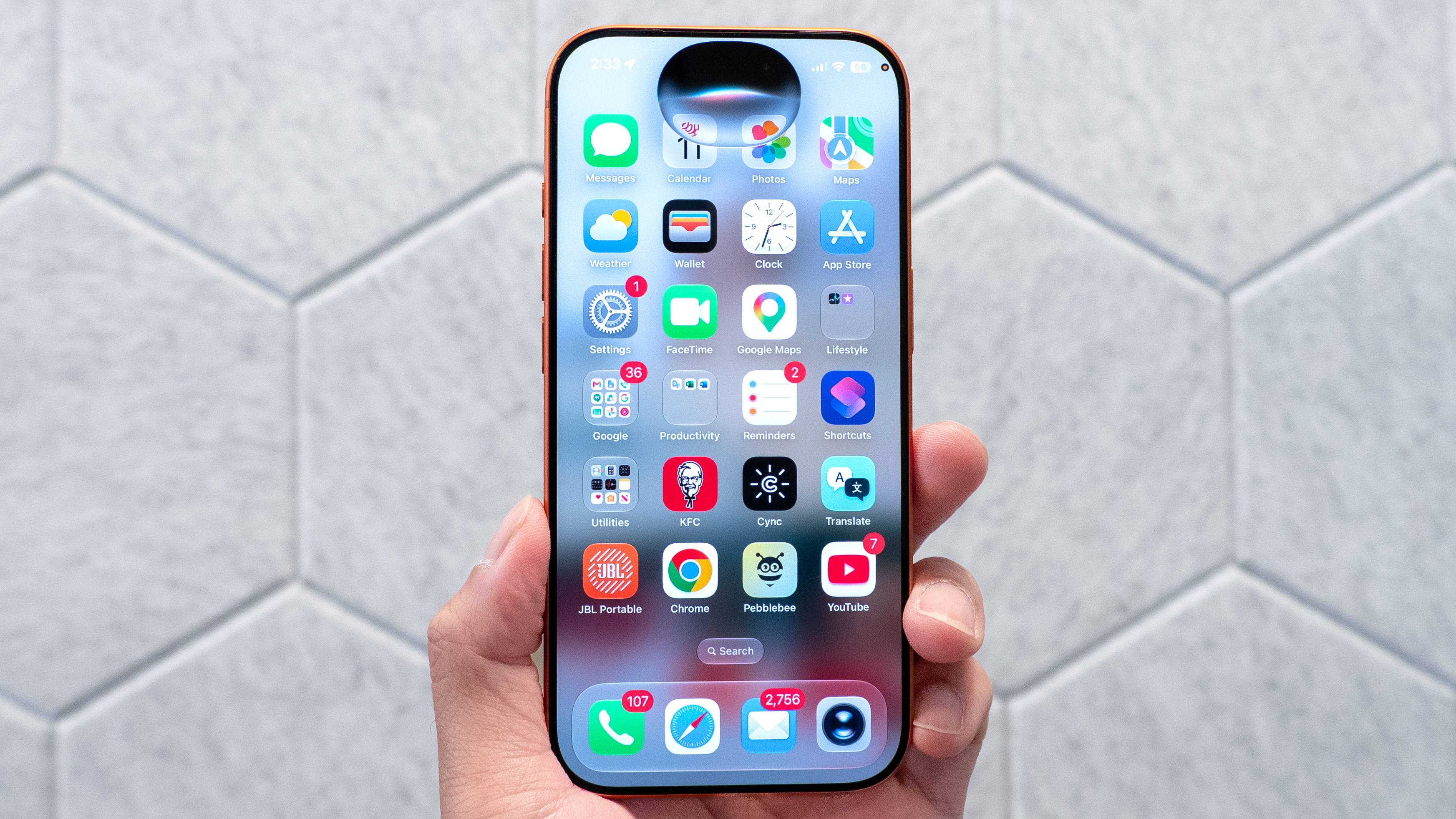 iOS 27 Siri AI running on iPhone 17 Pro.