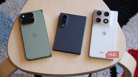 The Google Pixel 11 Pro Fold, Samsung Galaxy Z Fold 8, and Motorola Razr Fold on a table.