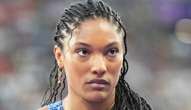Tara Davis-Woodhall was injured in a car crash last week