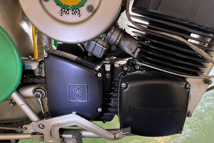 Ex-Steve McQueen, 1972 Husqvarna 250cc Motocrosser engine