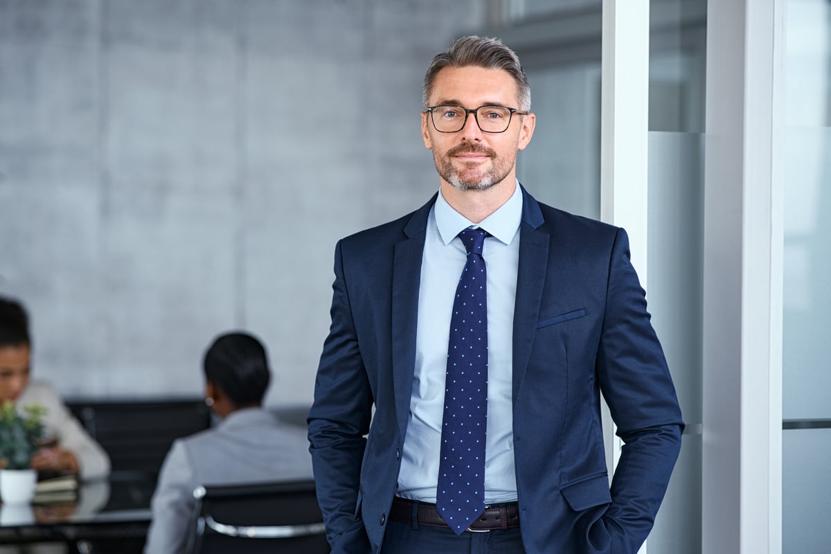 A person in a business suit.