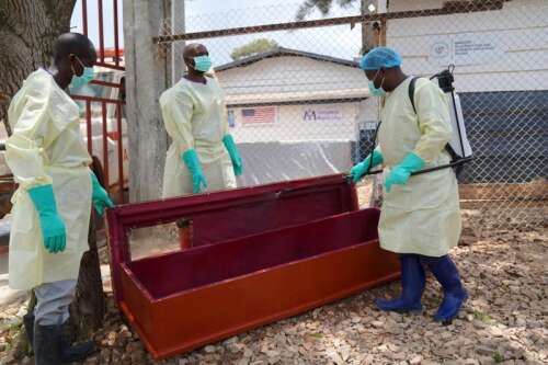 Congo’s Ebola burial teams battle community anger, fatigue and fear of infection