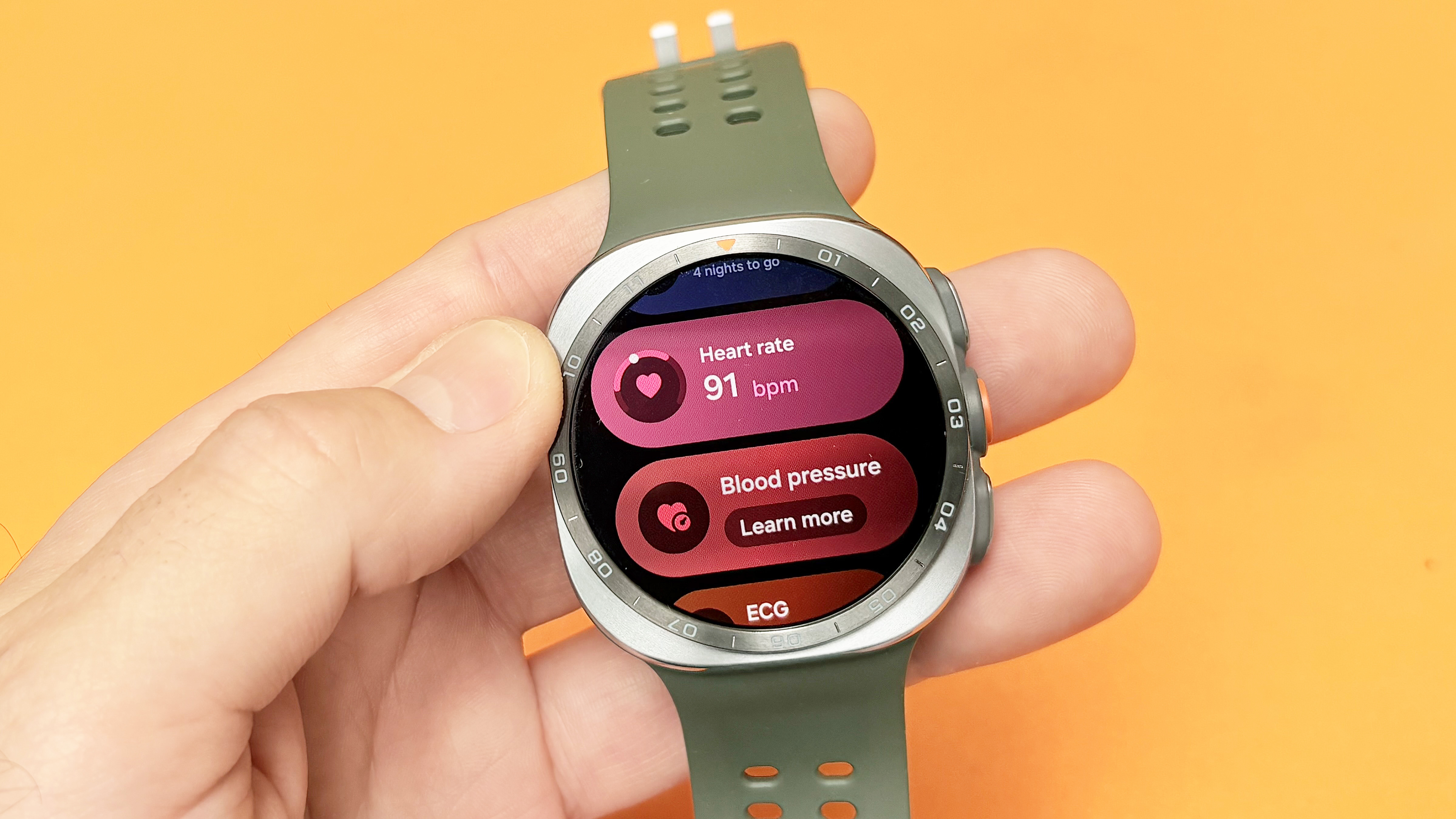 Close-up look at the Samsung Galaxy Watch Ultra 2 smartwatch