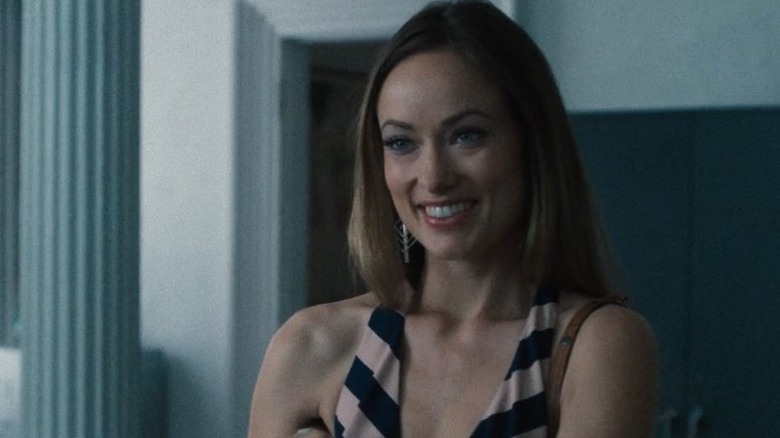 Olivia Wilde as Devon smiling in Vinyl