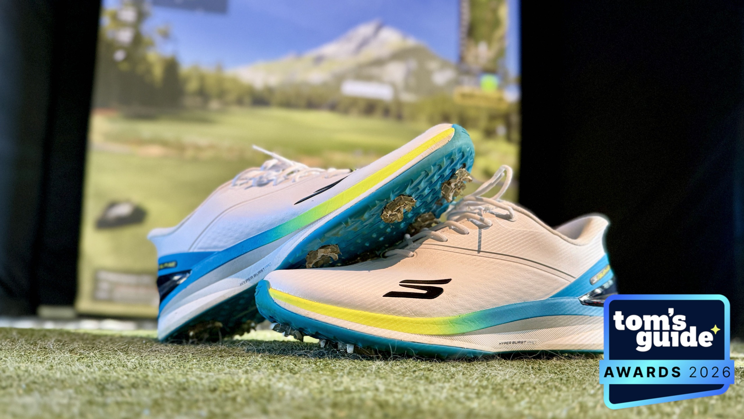 The Skechers Slip-ins Golf: Blade Tour golf shoes with a TG Awards 2026 badge