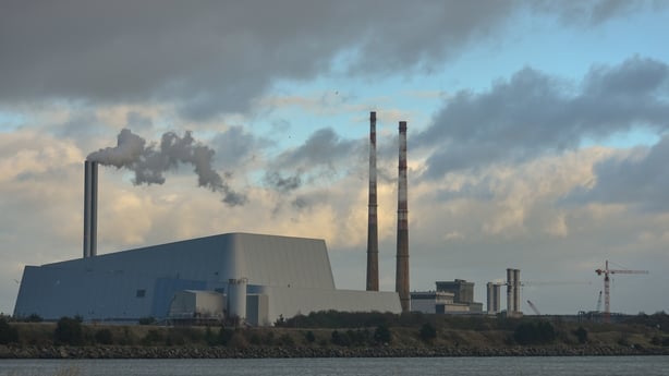 A general view of Dublin Waste-to-Energy Facility also know as Poolbeg Incinerator, located in Poolberg Peninsula. In two days, a historic vote on Prime Minister Theresa May's Brexit deal will take place in London.Opposed to Brexit, and experiecing another economic boom, the Republic of Ireland is c