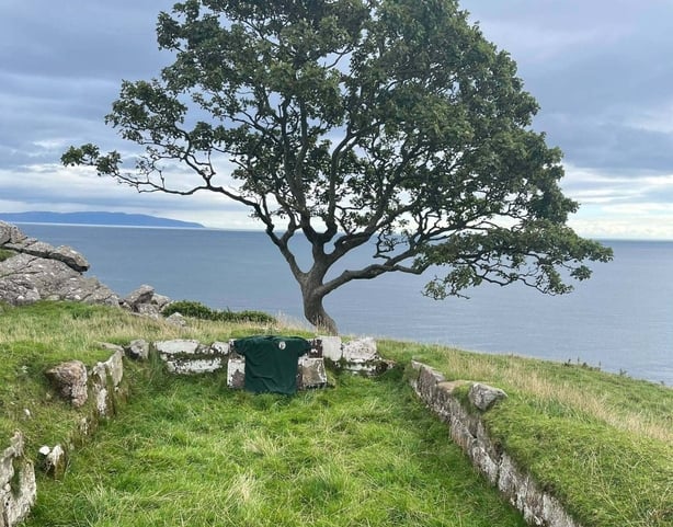 A view of the plot at Murlough Bay
