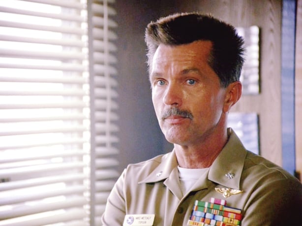Tom Skerritt as Commander Mike 'Viper' Metcalf in Top Gun. Screengrab: Paramount Pictures. (Photo by CBS via Getty Images)