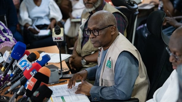 Dr Jide Idris general director of the Nigeria Centre for Disease Control and Prevention (NCDC), addresses a press briefing in Abuja, on October 25, 2026. Nigeria has widened a hunt for potential Ebola cases, with an additional nine contacts traced, health authorities said Sunday.