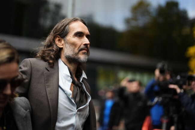 russell-brand-arriving-at-southwark-crown-court-london-where-he-faces-three-charges-of-rape-indecent-assault-and-three-counts-of-sexual-assault-relating-to-six-women-picture-date-tuesday-octobe