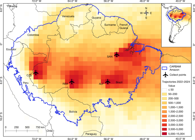 Amazon carbon emissions driven by human actions amplified by droughts