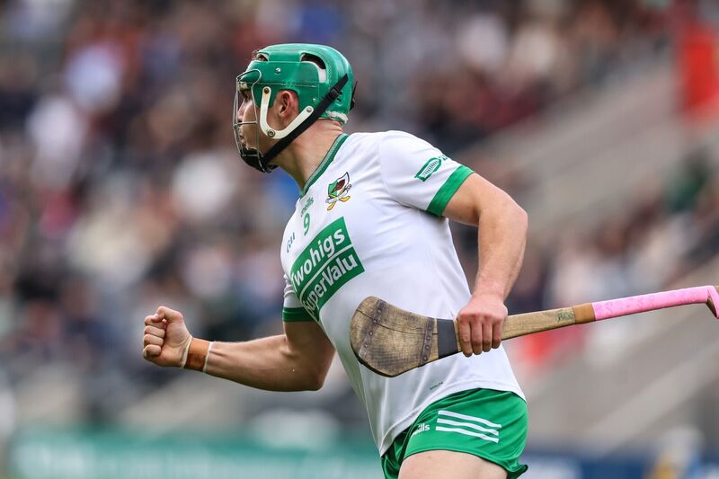 Kanturk's Brian O'Sullivan celebrates after scoring against the Barrs. Picture: INPHO/Ben Brady