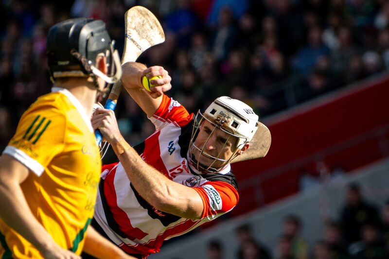 Brian Keating breaks through Dungourney’s defence. Picture: Chani Anderson