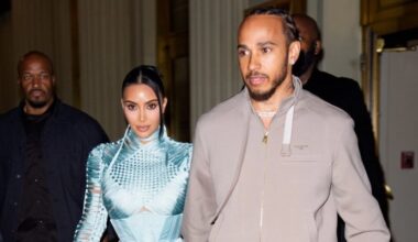Lewis Hamilton tries hard to win over Kim Kardashian's kids