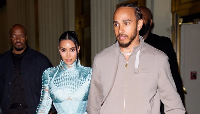 Lewis Hamilton tries hard to win over Kim Kardashian's kids