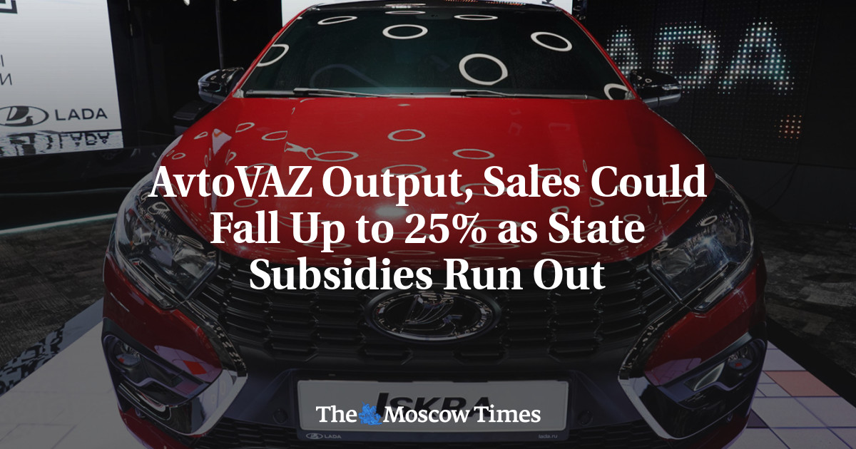 AvtoVAZ Output, Sales Could Fall Up to 25% as State Subsidies Run Out