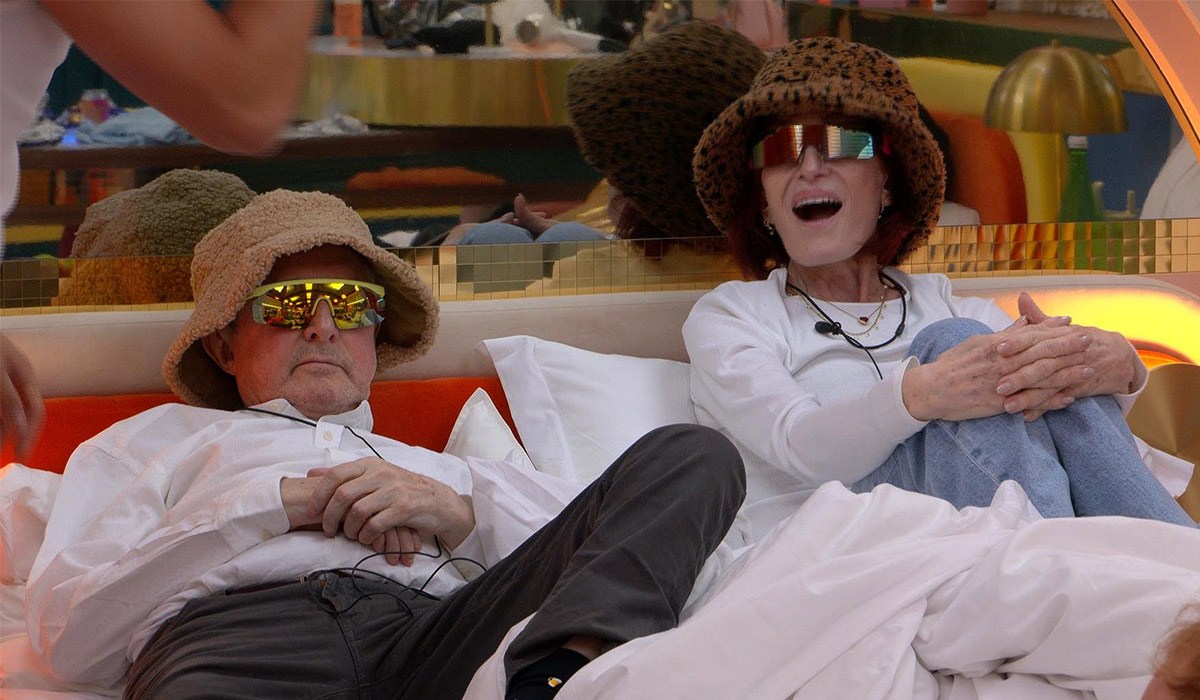 Louis Walsh and Sharon Osbourne on Celebrity Big Brother. Pic: REX/Shutterstock for Big Brother