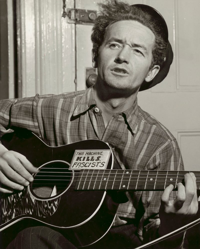 Woody Guthrie in 1943. Photograph: US Library of Congress