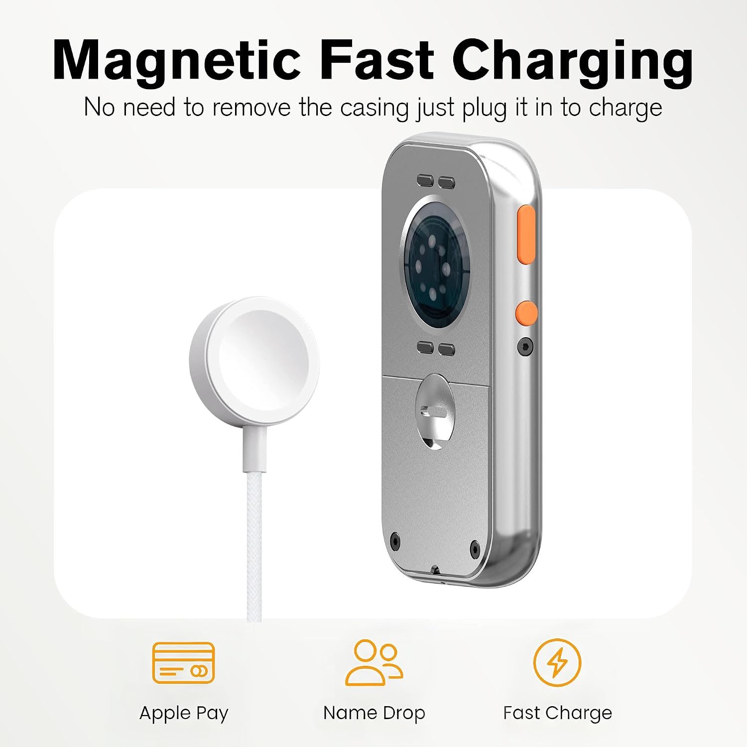 A phone with a charger