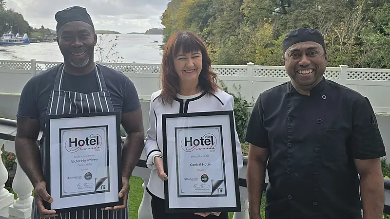 Double celebration for Central Hotel Donegal at Irish Hotel Awards
