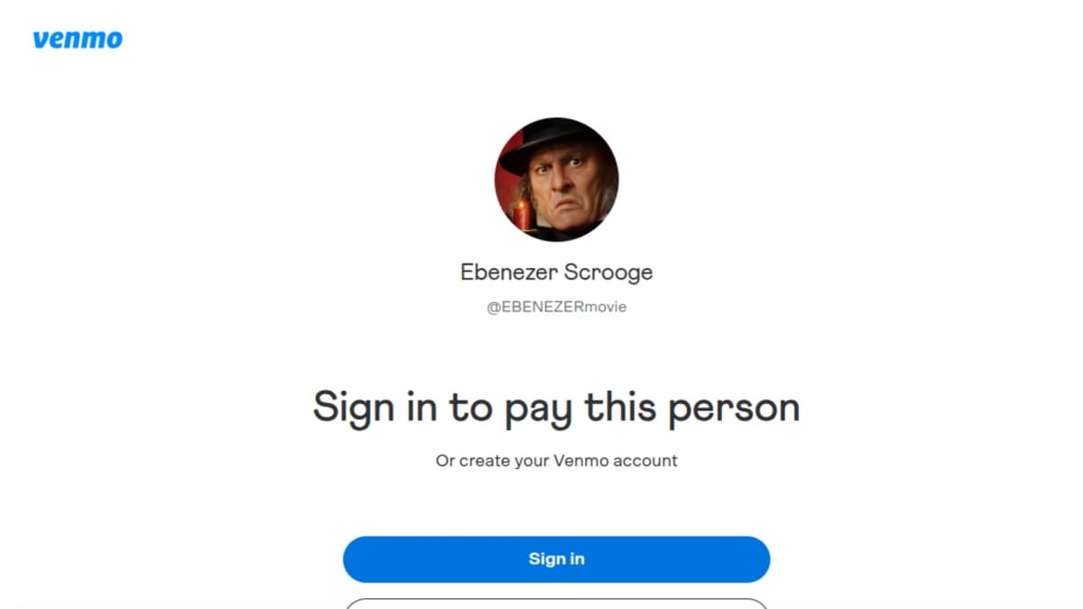 Johnny Depp's Ebenezer is handing out pennies on Venmo