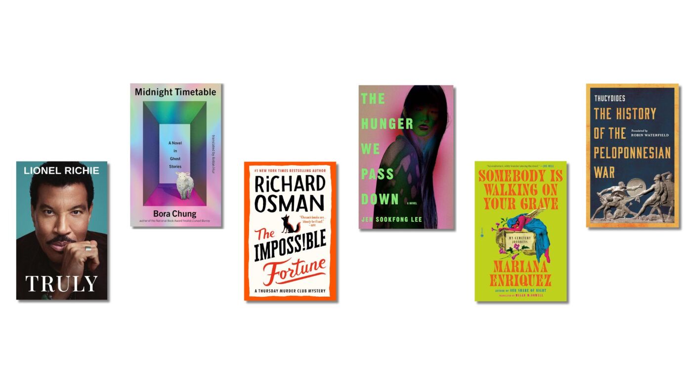 New books this week by Lionel Richie, Bora Chung, Richard Osman : NPR