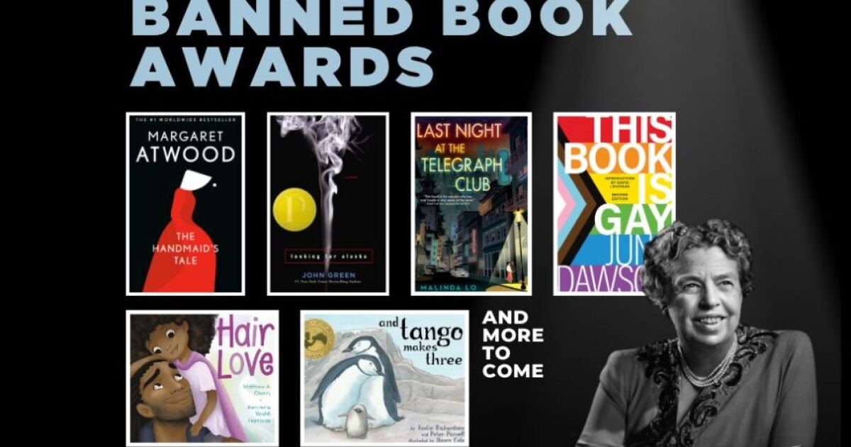 The Eleanor Roosevelt Banned Book Awards will be presented jointly with Pen America and held at the Bardavon on 10/11