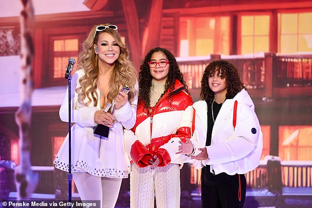 Aside from Monroe, the Fantasy hitmaker also shares son Moroccan - who is twins with Monroe - with media personality Nick Cannon (Mariah and the twins are seen in Culver City, California back in November 2023)