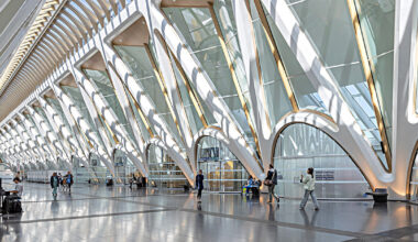 calatrava's gare de mons opens with rhythmic structure in belgium