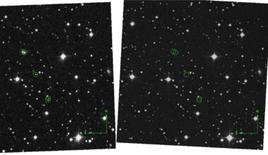 Comparison between two astronomical plates