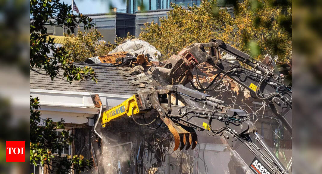 Staircase leading to a brick wall: Bizarre architectural flaws emerge in Trump's ballroom design; no one knows what he's building