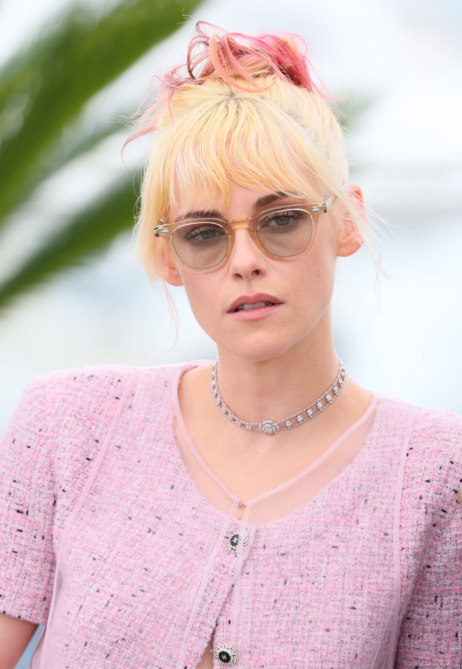 Platinum Blonde Devotee Kristen Stewart Debuts Chestnut Hair and Micro Bangs