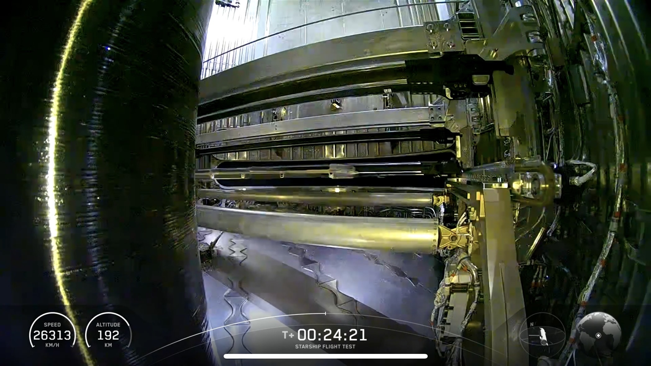 payload bay in a rocket