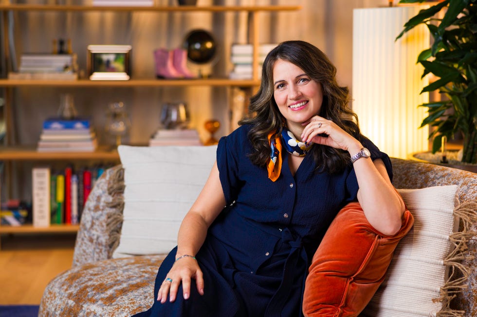 cora pettipas on the sofa