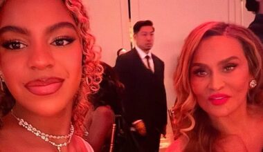 Blue Ivy Wears Pink Gown and Feathers to Angel Ball With Tina Knowles