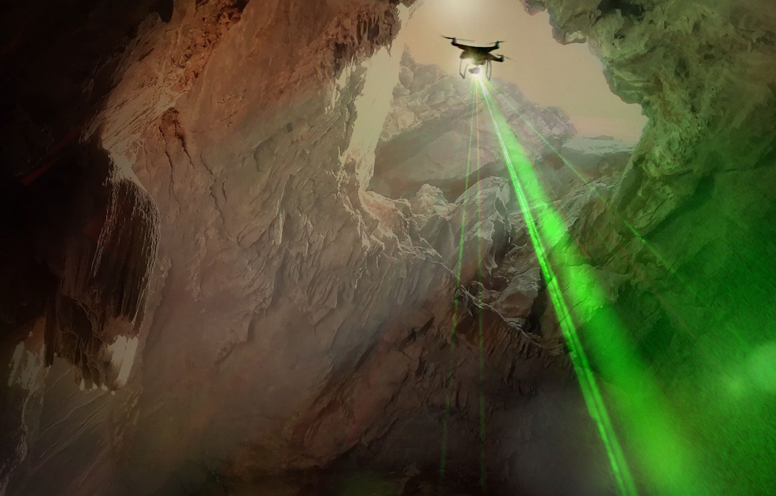 Catching a ride on a drone, OrganiCam could swoop into lava-tube caves on Mars to search for organic molecules marked by the tell-tale signature of life.