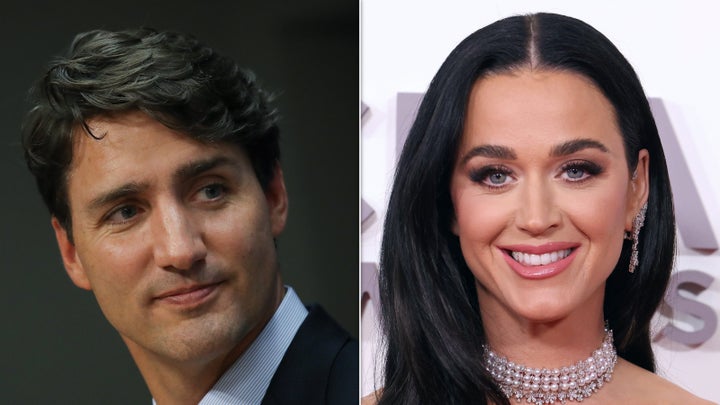 Former Canadian Prime Minister Justin Trudeau and Katy Perry.