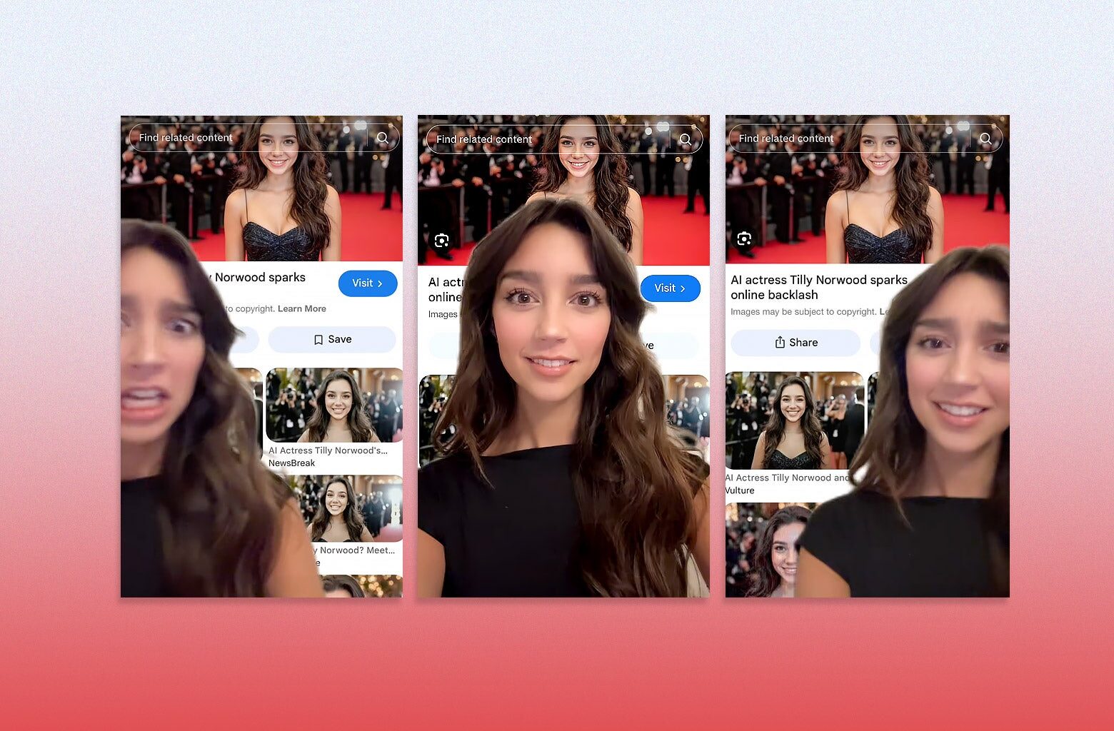 TikTok user Stella Hennen says she looks exactly like viral A.I. actress Tilly Norwood.