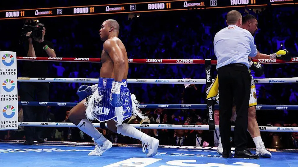 fabio Wardley falls to his knees 