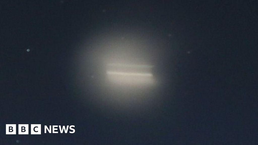 What was the mysterious bright light spotted in Irish skies?