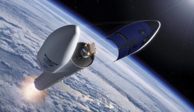 Ariane 6 fairing release revealing Sentinel-1D