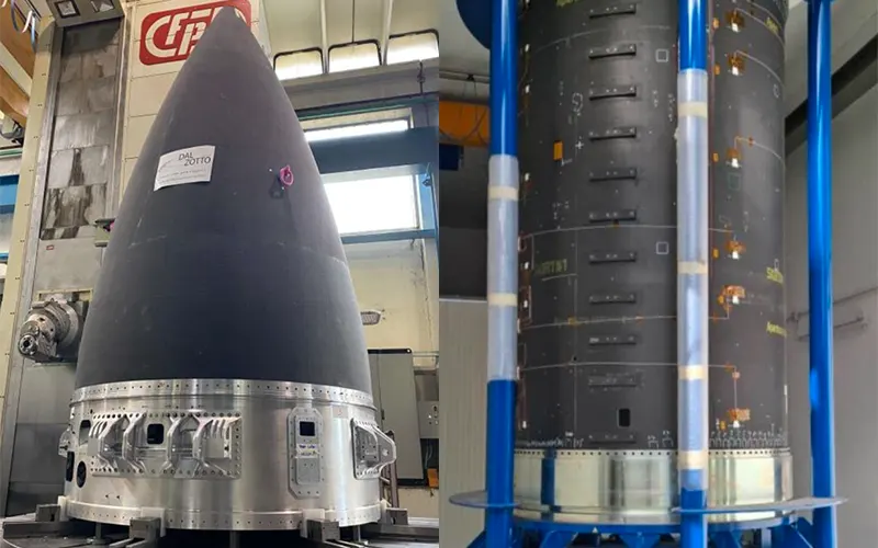 Avio has shared images of more flight hardware for its FD1 rocket demonstrator, including the fairing, interstage, and propellant tank.