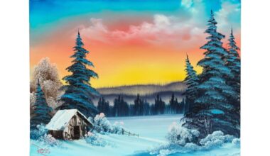 Paintings By Bob Ross Will Be Auctioned to Support Public TV Stations