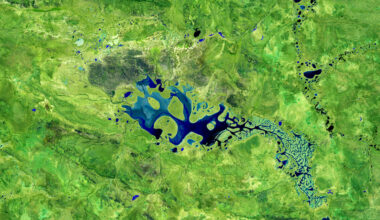 Earth from Space: Ghostly lake