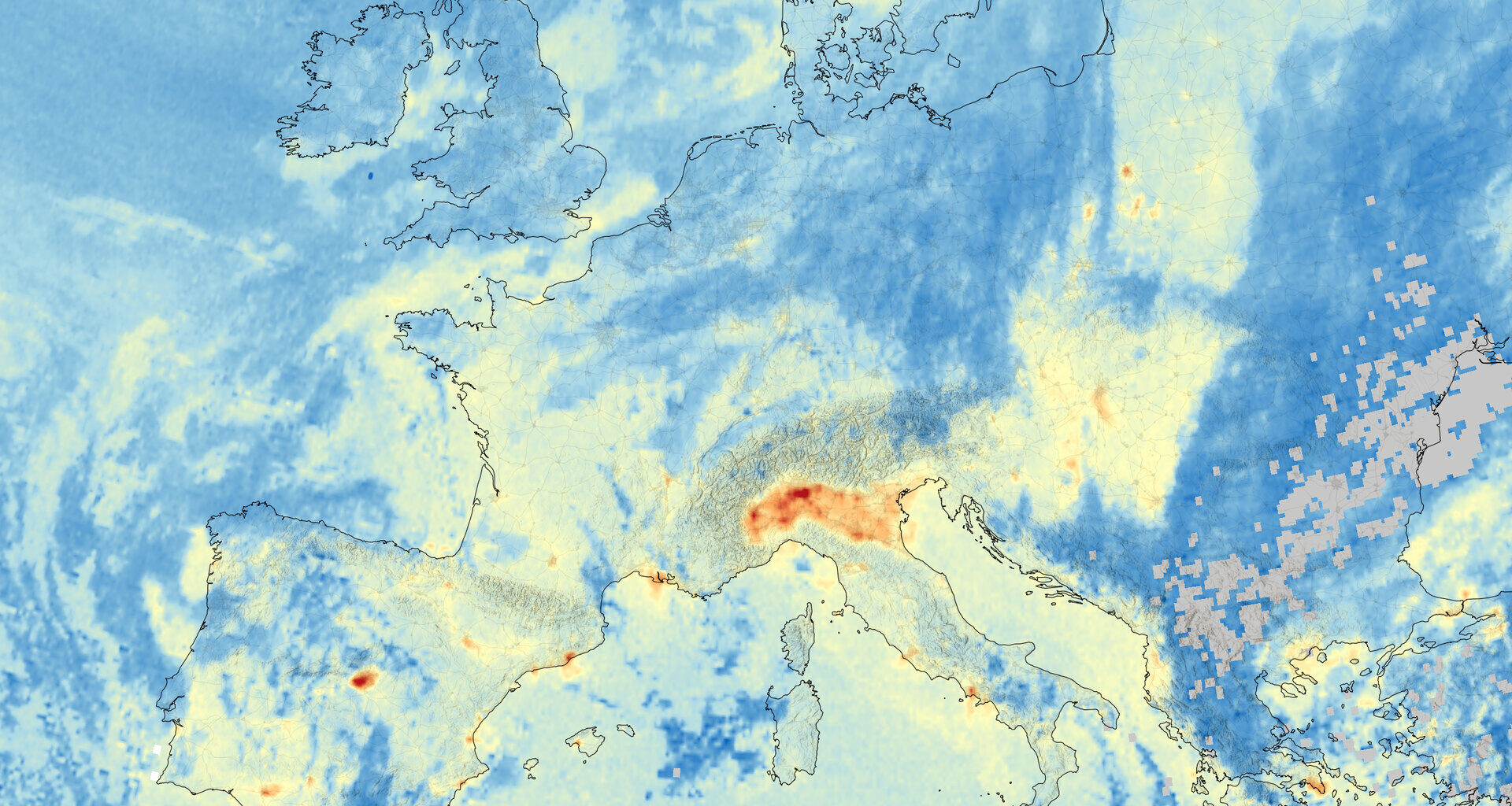 First image of nitrogen dioxide from Sentinel-4