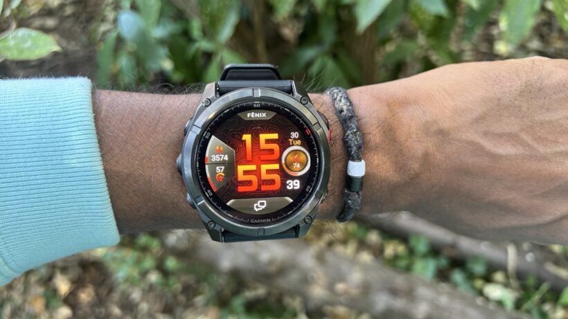 Garmin Fenix 8 Pro MicroLED on wrist